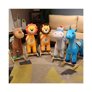 공장 사용자 정의 뜨거운 판매 봉제 동물 나무 흔들 의자 장난감 어린이 흔들 말 - Product Image 1