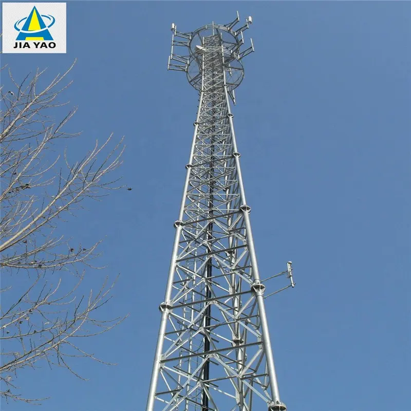 स्वयं का समर्थन गर्म स्नान जस्ती डिजिटल टीवी रिसीवर सेल रेडियो दूरसंचार वाईफ़ाई एंटीना त्रिकोणीय स्टील मस्तूल टॉवर