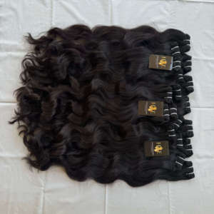 Paquets de cheveux humains naturels Body Wave, vendeur de cheveux raides et bouclés au niveau des branches, paquets de cheveux bouclés brésiliens - Product Image 2
