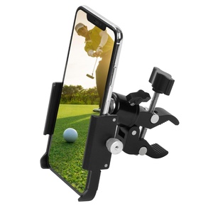 Support de téléphone réglable à 360 ° pour voiturette de golf pouvant contenir des appareils de 4.7 à 7.1 pouces, compatible avec voiturette de golf, vélo, moto et poussette - Product Image 1