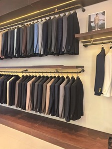 Completo da Uomo <span class=keywords><strong>Doppiopetto</strong></span> a Righe, 2 Pezzi, in Poliestere Viscosa Spandex, Vestibilità Slim, per Business, Matrimoni e Cerimonie, Giacca e Pantaloni - Product Image 4