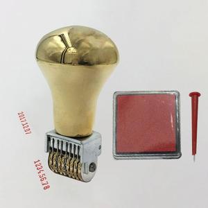 Vintage Roller Date <b>Stamp</b> with <b>Ink</b> <b>Pad</b> Rolling Wheel for Document Planner and Calendar Board - Product Image 5