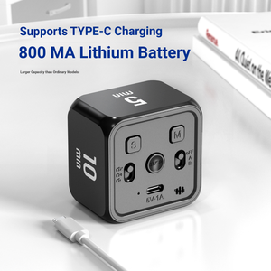 Đồng hồ đếm ngược hình khối cảm biến trọng lực đáng tin cậy, màn hình kỹ thuật số, hiển thị trực quan, <span class=keywords><strong>90</strong></span> phút, chất liệu nhựa - Product Image 2