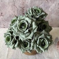 Großhandel Bulk Günstiger Preis High Branch 7cm Rote Seide Blume Künstliche Rose Blumen für die Dekoration