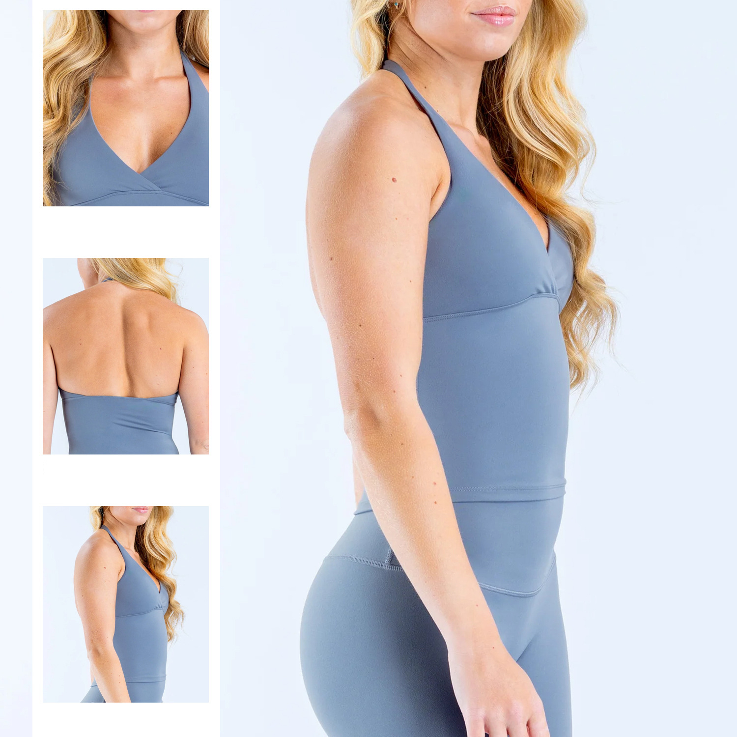 High Quality Deep V Neck Sports Bra with Removable Padding Yoga Top Women's Backless Running Sports Fitness Yoga Vest Top