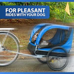 Remorque de vélo pour animaux de compagnie Vélos Chien Remorque Pliante Camper Remorque Pet Cart Vélo Wagon Cargo Carrier Attachement Pour Voyage - Product Image 3