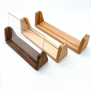 Wholesale Wood U-shaped Photo Frame Beech Base And Desk Calendar Base Ornament Calendar Rack Adverdtising