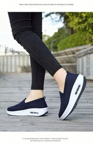 Chaussures chaussettes légères et respirantes à bout fermé, baskets décontractées personnalisées pour femmes, chaussures de sport automne-printemps - Product Image 4