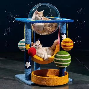 Árbol rascador para gatos de uso doméstico, columna alta, con <span class=keywords><strong>nido</strong></span> especial integrado, universal para las cuatro estaciones, cápsula espacial para gatos - Product Image 4