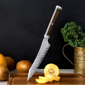 Nuovo coltello da cucina VG10 lama in acciaio ad alto tenore di carbonio forgiato manico in legno coltelli piccoli da cucina coltello per filetto giapponese personalizzato - Product Image 1