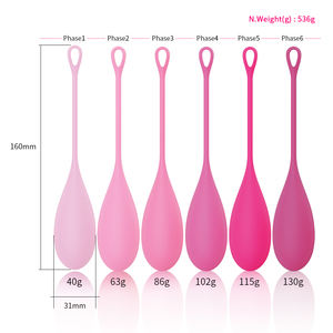 AITE Set Bola <span class=keywords><strong>Kegel</strong></span> Silikon Wanita, 6 Buah Alat Latihan <span class=keywords><strong>Kegel</strong></span> Pengencang Vagina untuk Latihan <span class=keywords><strong>Kegel</strong></span> Lantai Panggul - Product Image 5