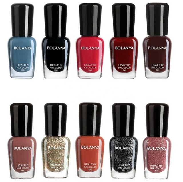 Factory Wholesale Waterproof Long Lasting Non Toxic Nail Polish Halal Peel Off Private Label Nail Polish Colors