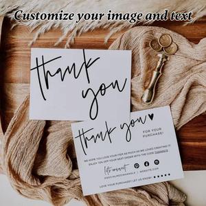 Autocollants personnalisés et ensemble de remerciement pour emballages cadeaux/commerciaux, combo d'autocollants DIY pour cartes de vœux/nom/publicité professionnelles - Product Image 2