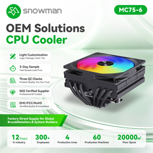 Enfriador de <span class=keywords><strong>CPU</strong></span> ITX RGB de Perfil Bajo con 6 Tubos de Calor, Diseño Delgado para Distribuidores B2B, con 120 Patentes, OEM, ODM, Personalización de Marca, Listo para Venta al Por Mayor - Product Image 1