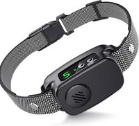 Hunde-Bellhalsband für Große und Mittlere Hunde mit Ton, Vibration, Schock, Wiederaufladbar, IP67 Wasserdicht, Niedriger-Batteriestand-Erinnerung, Automatischer Schlafmodus