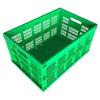 Grande demande Caisse PP style maille pliée personnalisée Caisse et palette en plastique pliable portable pour le stockage