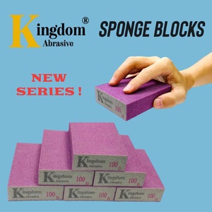 Esponja de Lijado Kingdom 100x70x25mm, Óxido de Aluminio, Carburo de Silicio, Grano 36 60 100 120 180 240 320, Personalizable OEM - Product Image 2