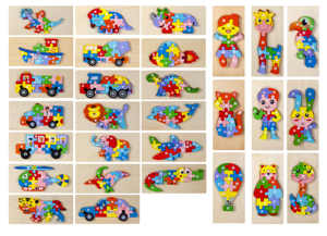 Wooden 3D Puzzles Montessori Game Toys Children Wood Letter Animal Traffic Jigsaw Puzzle <b>Educational</b> Toys for Kids Boys Girls - Product Image 2
