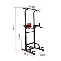 Équipement de gymnastique réglable et pliable en métal banc d'exercice de Machine de station d'immersion facile de style moderne