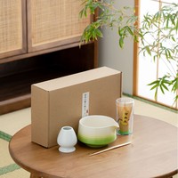 Vente en gros de coffret cadeau personnalisé pour le thé matcha emballage et accessoires fouet en bambou bol en céramique kit de fouet pour le thé matcha outils