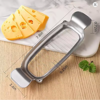 Coupe-fromage et trancheuse à beurre multifonctionnel en acier inoxydable pour le contrôle des portions, outil de cuisine, coupe-œufs