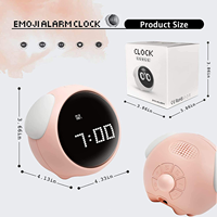 Bestseller Kinder-Wecker mit Mini-Smart-Design, Aufladbar, Sprachsteuerung, Nachtlicht, Klingelton-Alarm für Kinder