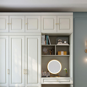 Maxky semplice grande <span class=keywords><strong>armadio</strong></span> comò <span class=keywords><strong>una</strong></span> rete rossa casa camera da letto combinazione armadietto personalizzato con <span class=keywords><strong>specchio</strong></span> da toeletta - Product Image 2