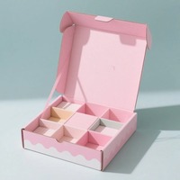 Boîte d'expédition en carton ondulé personnalisable et recyclable, colorée (bleu, vert, rouge, violet), boîte cadeau en carton, boîte en papier pour avion