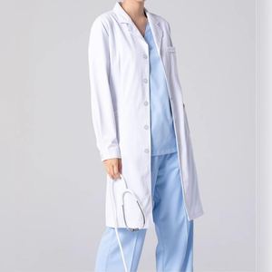 Blouse de laboratoire unisexe avec logo personnalisé, de haute qualité, respirante, douce et durable pour les scientifiques et les travailleurs de laboratoire - Product Image 3