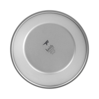 Bol de cuisson et d'alimentation en titane antiadhésif réutilisable, écologique et très populaire, 300 ml, léger pour la randonnée en extérieur