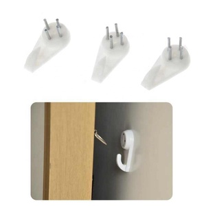 50 cái nhựa Invi sible traceless Wall Mount ảnh hình ảnh khung Nail <span class=keywords><strong>Hook</strong></span> treo - Product Image 5