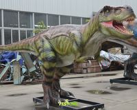 Dinosaures animatroniques Tyrannosaurus Rex grandeur nature, modèle réaliste de dinosaure en caoutchouc fait main pour le parc jurassique