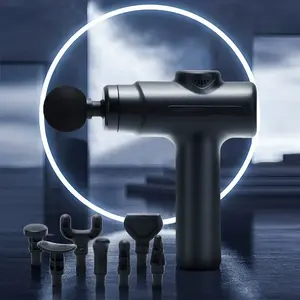 Pistola de masaje de percusión de tejido profundo, 8 cabezales, Motor Torque de alto, masajeador muscular inalámbrico para atletas, alivio del dolor, recuperación física - Product Image 5