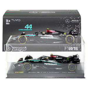 1:43 scala Deluxe Edition <span class=keywords><strong>Mercedes</strong></span>-<span class=keywords><strong>AMG</strong></span> 2024 W15-44 Formula Racing in metallo pressofuso modello di auto <span class=keywords><strong>giocattolo</strong></span> - Product Image 6