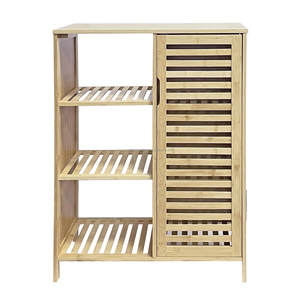 Vitrina de Bambú de Fácil Instalación Neat Vibe SYT para <span class=keywords><strong>Ventana</strong></span>, Estante de Almacenamiento con Asa Ranurada para Rincón de Lectura - Product Image 3