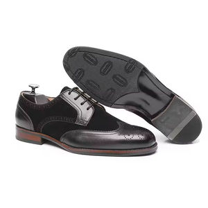 Zapatos Oxford de Hombre con Cordones, Estilo Británico, Punta en Pico, Brillantes, de Cuero Genuino, Formales, de Negocios, Forro de Cuero Vacuno - Product Image 5