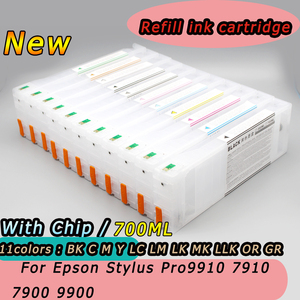 11 màu sắc 700ml Mực túi hộp mực T6361-T6369 cho Epson Stylus pro7900 9900 7910 9910 mực bơm lại Cartridge với chip - Product Image 2