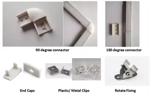 Uốn cong nhôm kênh cho LED Strip U phong cách V hình dạng nhôm hồ sơ với khuếch tán Sữa PC bìa cho LED Strip ánh sáng - Product Image 4