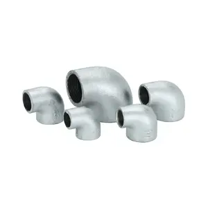 Cheap Galvanized Malleable Iron Pipe Fittings 90 Degree Reduced Elbow With Swivel Nut Grooved 3 Way Connector