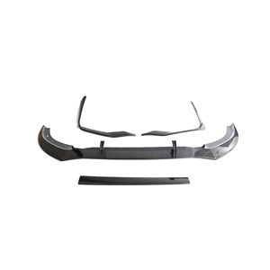 JC Sportline RSQ8 séparateur de lèvre avant en fibre de carbone pour <span class=keywords><strong>Audi</strong></span> RSQ8 Sport Utility 4 portes 2019-2023 - Product Image 4