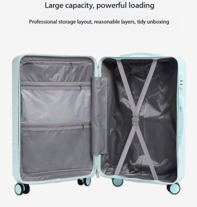 <span class=keywords><strong>Valise</strong></span> à roulettes à ouverture frontale en ABS + PC, légère, silencieuse, avec serrure à combinaison, ensemble de bagages de voyage d'affaires - Product Image 2