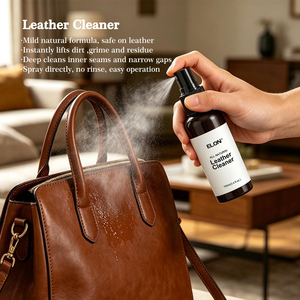 Kit d'entretien professionnel <span class=keywords><strong>pour</strong></span> <span class=keywords><strong>cuir</strong></span>, nettoyant naturel, revitalisant sans alcool, sans danger <span class=keywords><strong>pour</strong></span> la peau, doux <span class=keywords><strong>pour</strong></span> les sacs de luxe, les chaussures, les sièges de voiture, les canapés - Product Image 2