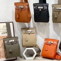 Nouveau Sac Poitrine Exclusif Transfrontalier Petit Sac à Bandoulière ADO en Cuir Véritable avec Fermeture à Rabat Style Urbain Décontracté pour Femme