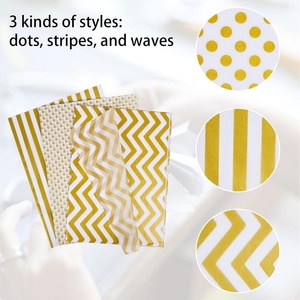 Custom Design Wholesale Fancy Greaseproof <b>Wrapping</b> <b>Paper</b> Gold Foil Gift Packaging Tissue <b>Paper</b> - Product Image 3