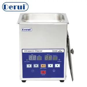 0.7L Mini stainless steel small ultrasonic cleaner with LCD display for glass jewelry or spare parts dentures