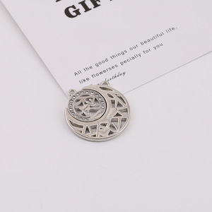 Colgante de Aleación de Zinc con Diseño de Estrella y Luna, Accesorios de Joyería DIY, Dijes Unisex para Regalo - Product Image 5