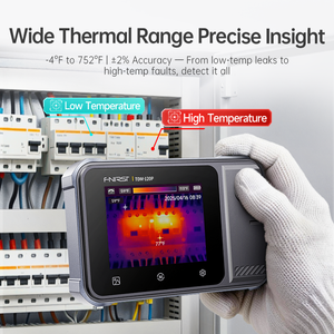 Caméra thermique FNIRSI <span class=keywords><strong>TDM</strong></span>-120P, fréquence d'images 25Hz, champ de vision 50°, 7 palettes de couleurs, infrarouge, OEM/ODM, écran tactile LCD USB, <span class=keywords><strong>ABS</strong></span> - Product Image 4