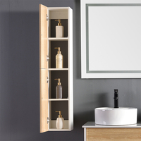 Meuble-lavabo moderne style ferme, résistant à l'eau, pour chambre, hôtel, salon, salle de bain, avec double vasque, miroir LED et lavabo en céramique
