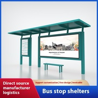 Fourniture directe d'usine Simple LED Lightbox Abris de bus Panneau commercial pour une utilisation en extérieur Rectangle en aluminium pour les villes