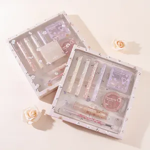 Schöne Kosmetik-Set niedlich Popularität Günstige 8-teilige Produkte Make-up-Kit Set Geschenk box für Profis komplettes Set